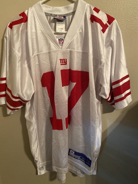 NY Giants Jersey Mens Medium Shockey #80 Home Red Reebok NFL On Field  Equipment