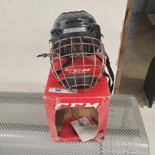 Black New Small CCM Fitlite 3DS Helmet