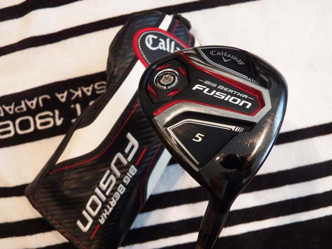 RIGHT HAND CALLAWAY BIG BERTHA FUSION 5-WOOD GRAPHITE RECOIL RREGULAR