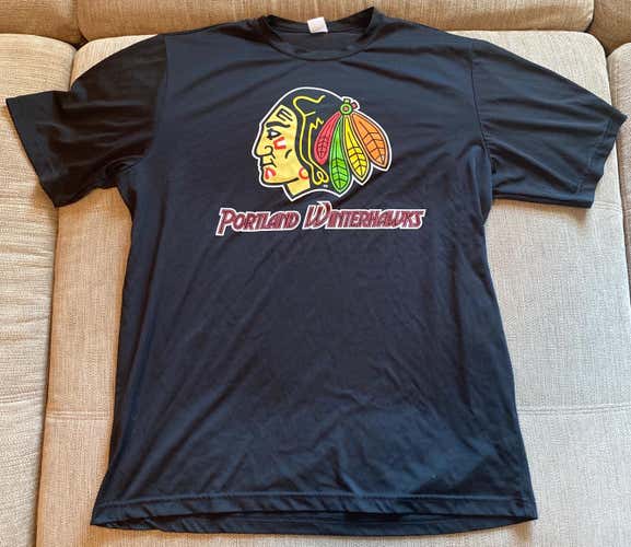 Used Large Sport Tek Portland Winterhawks Workout T-Shirt