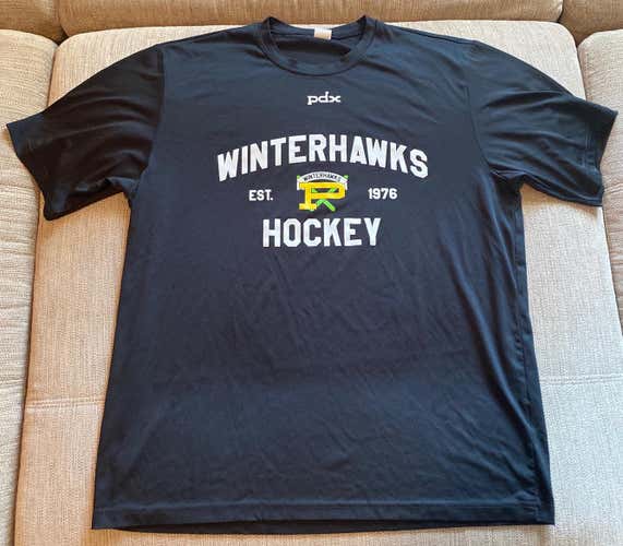 Used Large Sport Tek Portland Winterhawks Workout T-Shirt