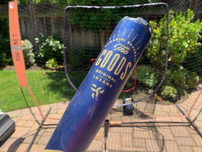 Beautiful Condition DeMarini 'The Goods' 33" One Piece Bat that Hits Bombs!