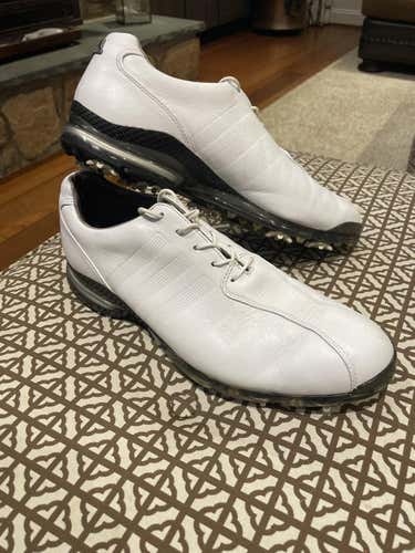White Men's Size 11 (Women's 12) Adidas Tour 360 Golf Shoes