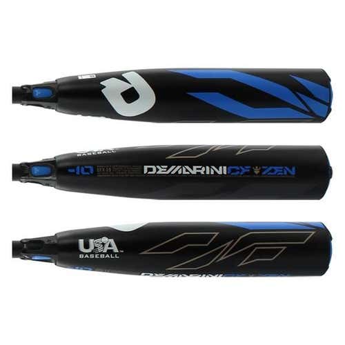 Used Kid Pitch (9YO-13YO) 2019 Composite DeMarini CF Zen Bat (-10) 22 oz 32"