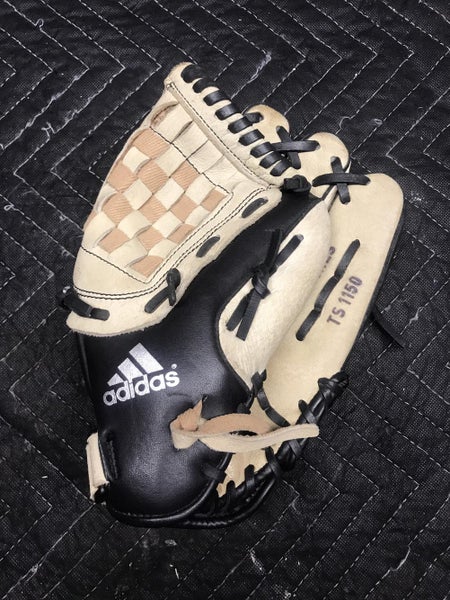 Adidas Black Brown Kid Pitch (9YO-13YO) Infield 11.5" Easy Close Baseball Glove
