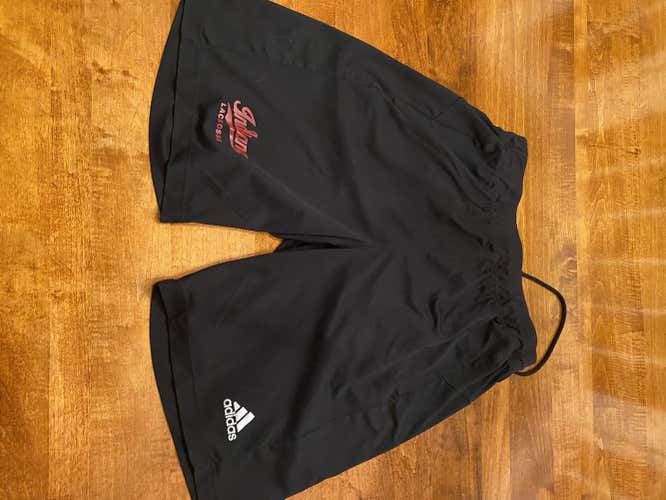 Black Used IU Men's Lacrosse Adult Medium Adidas Shorts