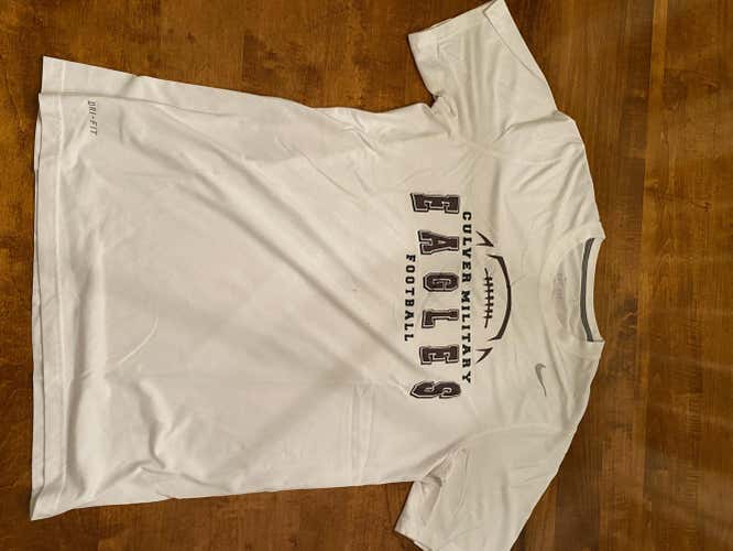 White Used Culver Men's Football Adult Medium Nike Shirt