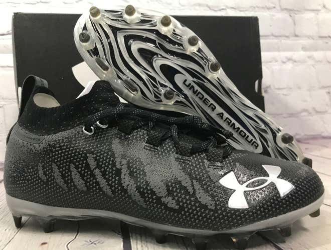 Under Armour Men’s Spotlight Lux MC Football Cleats Size 8.5 Black New With Box