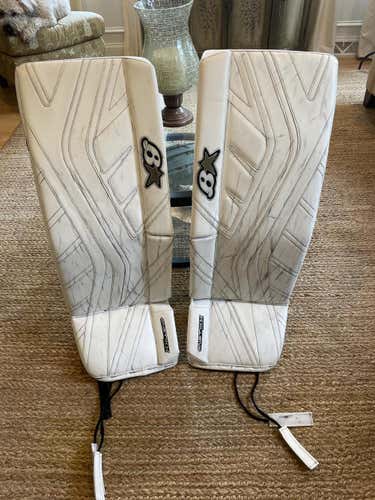 White Senior 34" Brian's Goalie Leg Pads