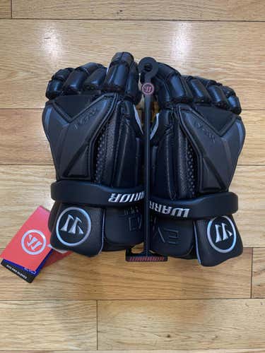 BNWT Warrior Evo Pro Gloves. Black. size XL/ 14" XL