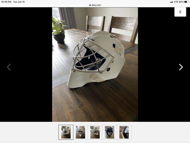 CCM GFL Pro Goalie Mask, Size M/L