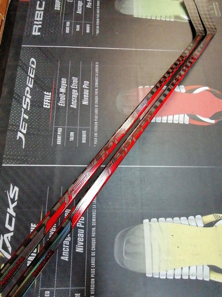 2 Pack | Heel curve | 75 Flex | New CCM Jetspeed FT4 Pro LH Hockey Stick Pro Stock