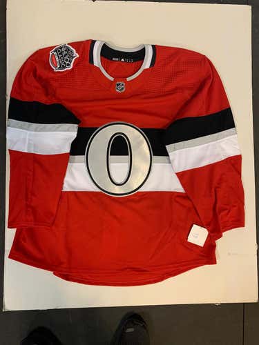 New Adidas 2017 fNHL 100 Classic Ottawa Senators Pro Stock g f Jersey 58+