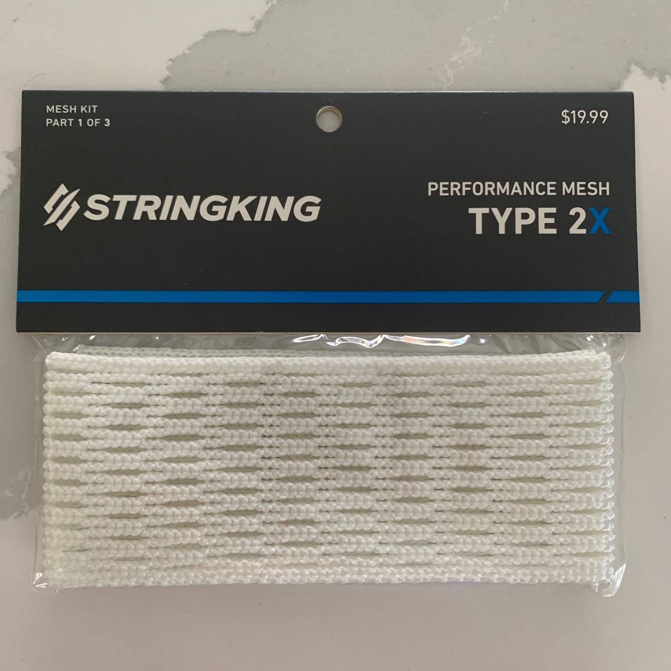 NEW StringKing Lacrosse Type 2X Semi-Hard Mesh Kit Various Colors 