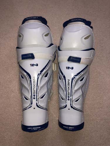 Used Senior Bauer Nexus 1N Hockey Shin Pads 17” sr