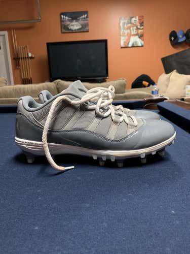 Gray Men's Molded Cleats Air Jordan Cleats