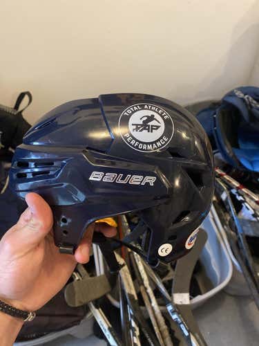 Blue Used Medium Bauer Re-Akt Helmet