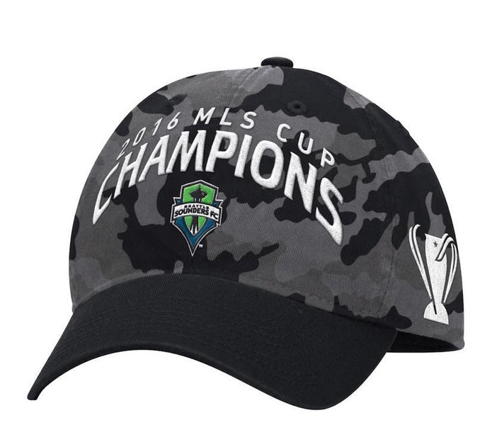 Men's Seattle Sounders FC adidas White Authentic Team Snapback Adjustable  Hat