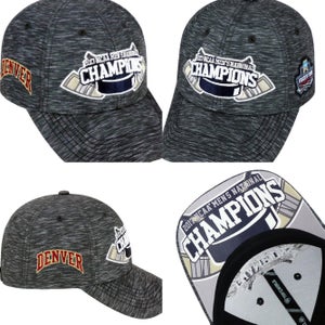 Denver Pioneers Top of the World 2017 NCAA Hockey National Champions Locker Room Adjustable Hat