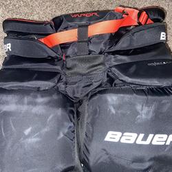 Black Used Medium Bauer Hockey Goalie Pants