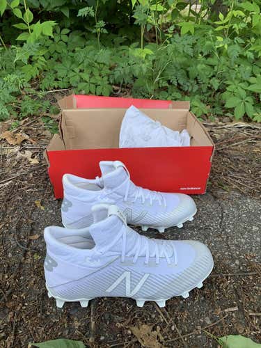 White New Balance Freeze 2.0 Cleats Size 10.5