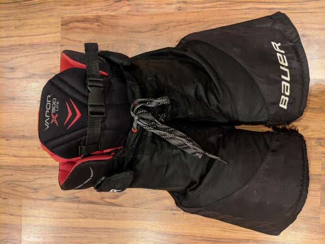 Black Used Senior Small Bauer Bauer Vapor X900 Lite Hockey Pants