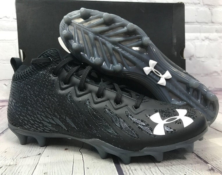 Under Armour Men’s Spotlight Lux MC Football Cleats Size 9 Black New With Box