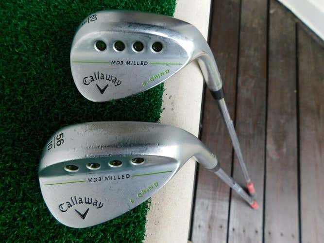 Callaway MD3 Milled (56* & 60*) Wedge Set w/ True Temper DG Wedge Flex Shaft