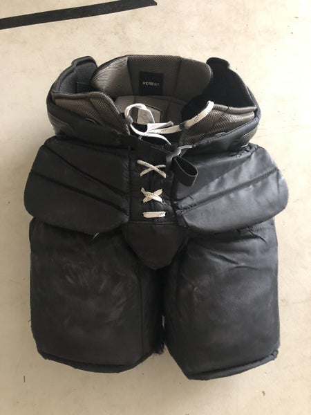 Black Custom Used Medium Vaughn Pro Stock Goalie Pants