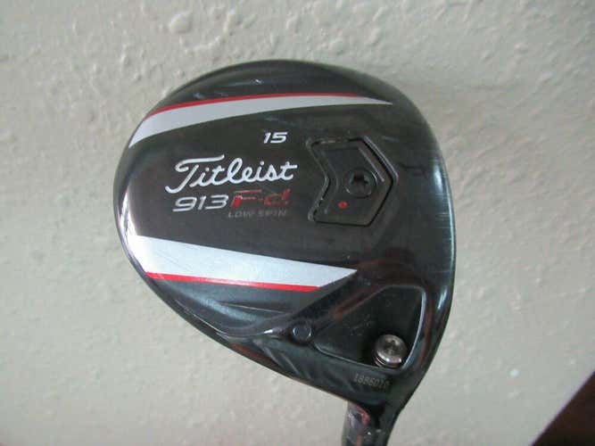 TITLEIST 913Fd FAIRWAY WOOD 15* DIAMANA BLUE S+ 72g STIFF FLEX GRAPHITE HC INCL