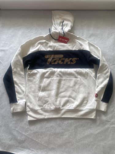 New CCM Tacks Hoodie Size Large NHL Player Sample