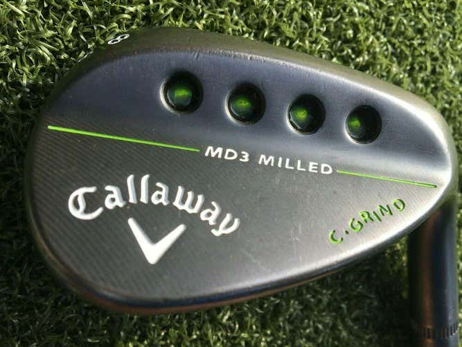 Callaway MD3 Milled C-Grind Black Lob Wedge 58*8* RH / Wedge-Flex Steel / mm8409