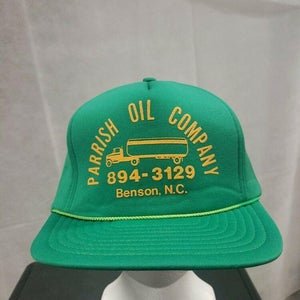 Vintage Parrish Oil Company All Foam Snapback Hat North Carolina