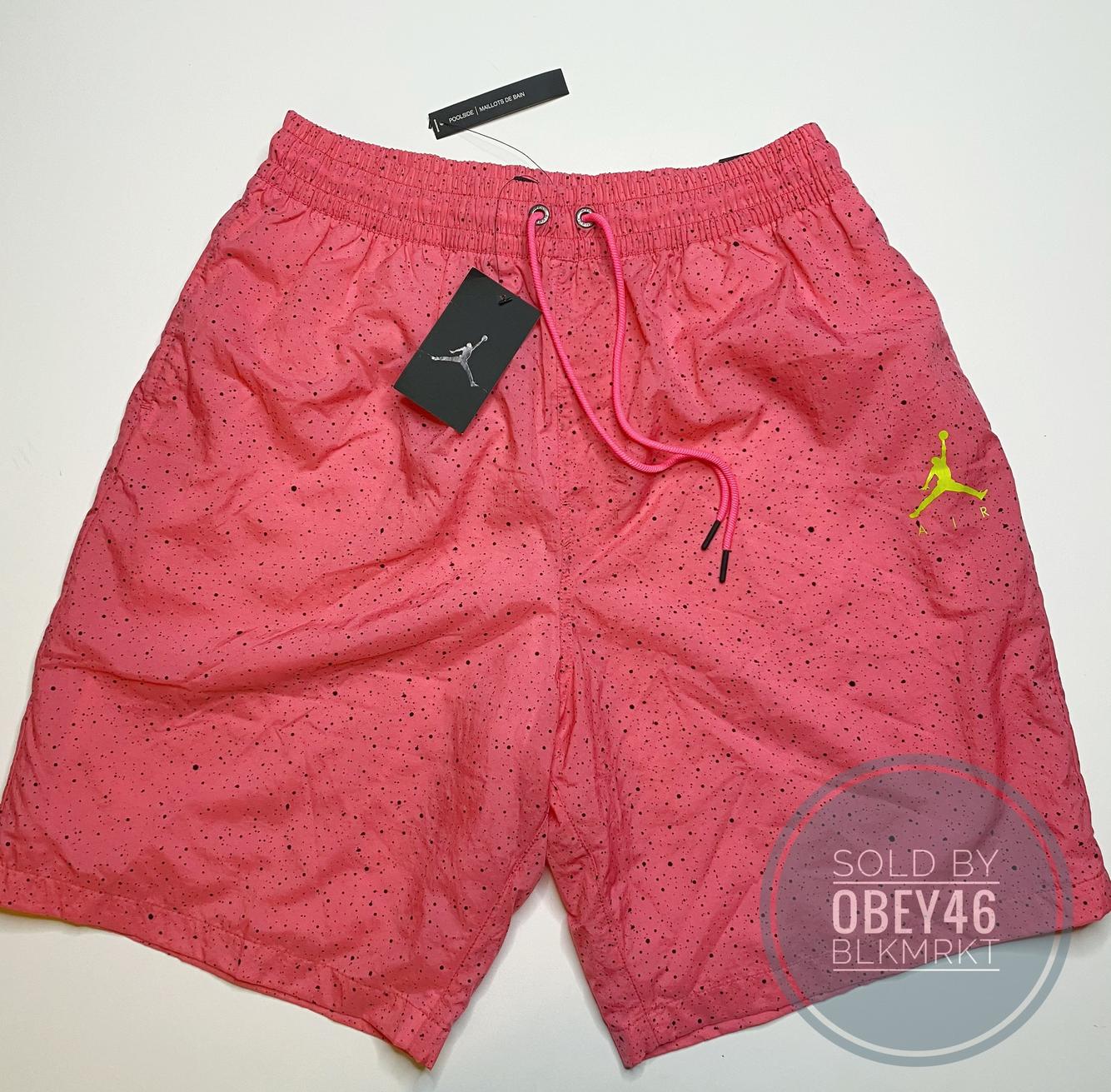 Jordan Cement Poolside Shorts Hyper 