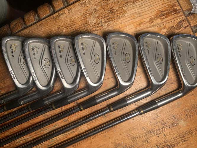 Men's Right Handed Stiff Flex Steel Shaft King Oversize Iron Set