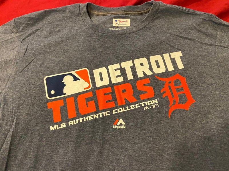 Detroit Tigers MLB Baseball Red Adult XL Majestic T-Shirt * NWOT