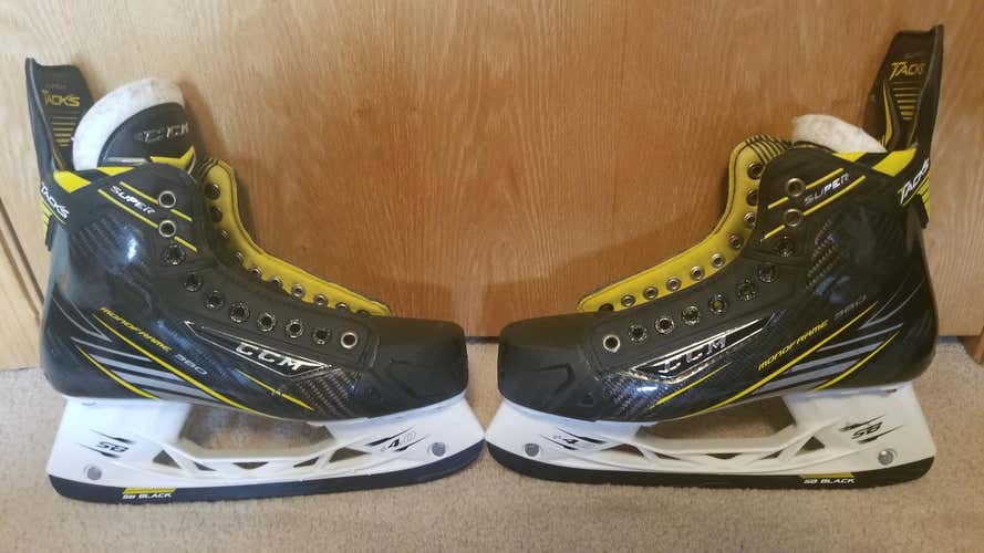 Used Senior CCM Super Tacks Hockey Skates Regular Width Size 8