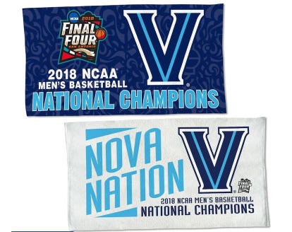 Villanova Wildcats WinCraft 2018 NCAA Basketball National Champions 22" x 42" Towel