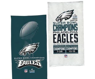NFL Philadelphia Eagles Super Bowl LII Locker Room Official 22" x 42" On-Field Towel