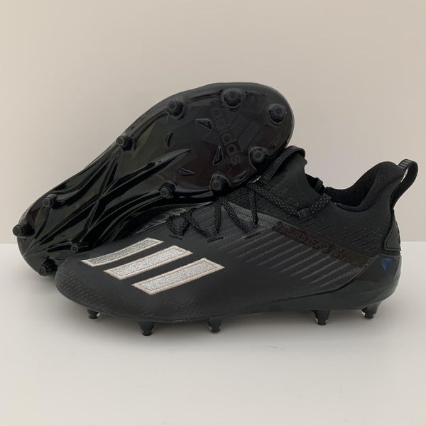 (Size 11) Adidas Adizero 5 Star 'Black Silver' Lacrosse/Football Cleats