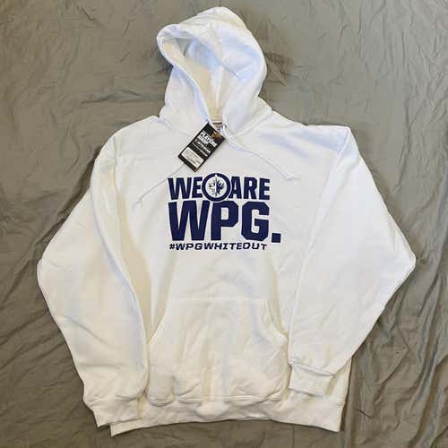 Brand New Winnipeg Jets Whiteout Hoodie XL Pro Stock
