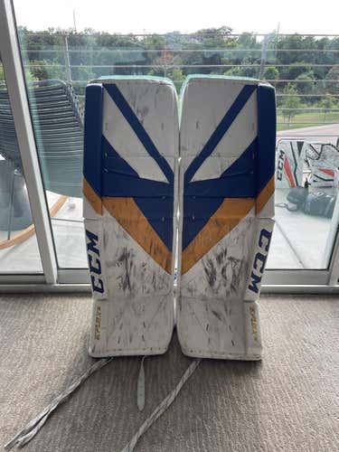 CCM Ville Husso Pro Stock Eflex 5 Goalie Leg Pads 34+2.5