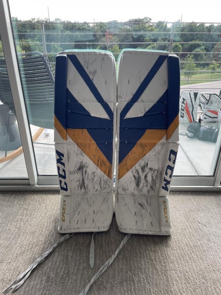 CCM Ville Husso Pro Stock Eflex 5 Goalie Leg Pads 34+2.5