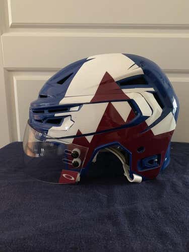 Game Used Erik Johnson 2020 Stadium Series Helmet and Gloves