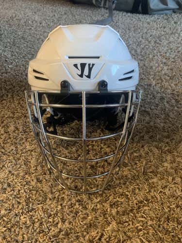 White Adult Player's Warrior PX2 Fatboy Helmet Helmet