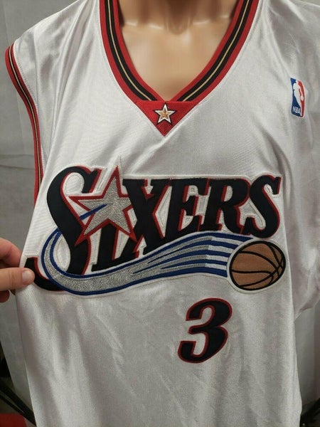 Vintage Philadelphia 76ers Allen Iverson 3 Jersey Reebok Size 