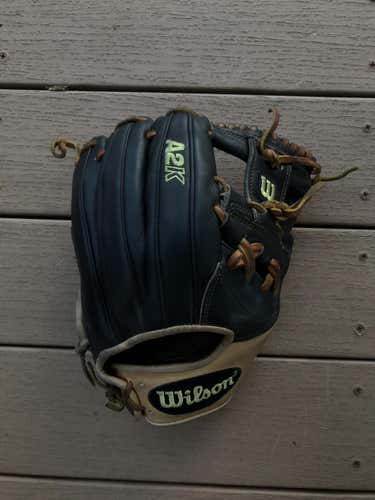 Black High School/College Infield 11.75" A2K Baseball Glove