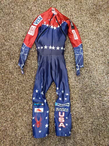 Brand New US Ski Team Medium Spyder Downhill Ski Suit FIS Legal