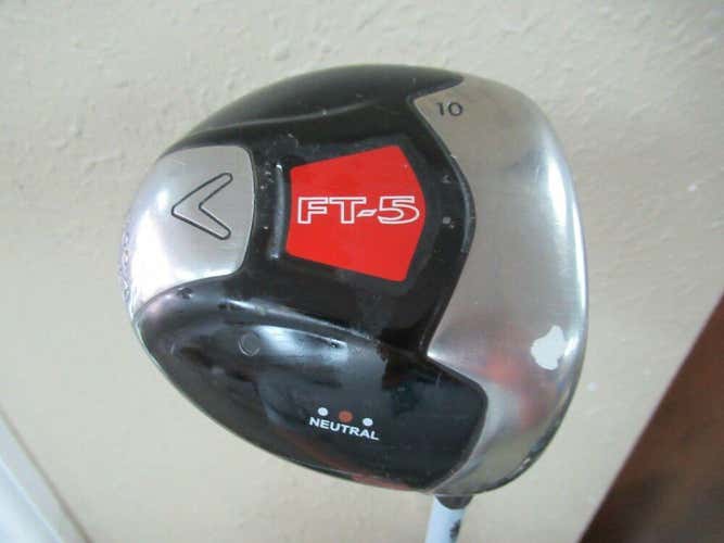 CALLAWAY FT-5 10* DRIVER FUJIKURA FIT-ON E 150 STIFF FLEX GRAPHITE NEW GRIP HC