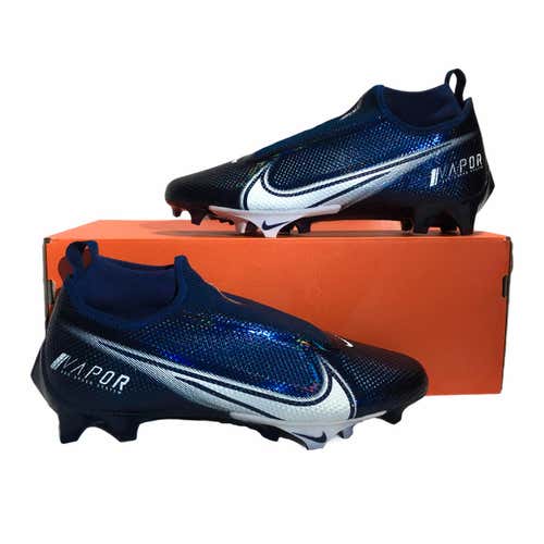 Nike Mens Vapor Edge Pro 360 Cleats Midnight Navy White Football Size 11 AO8277-403 New without Box